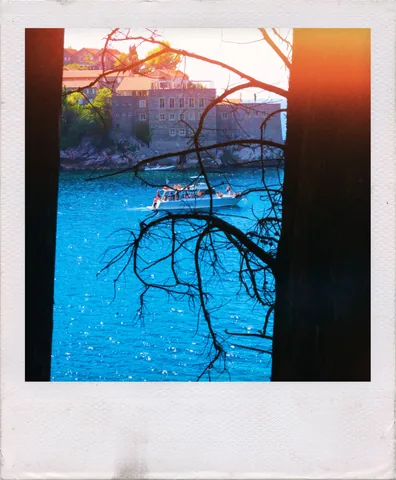 Old Town Through The Trees