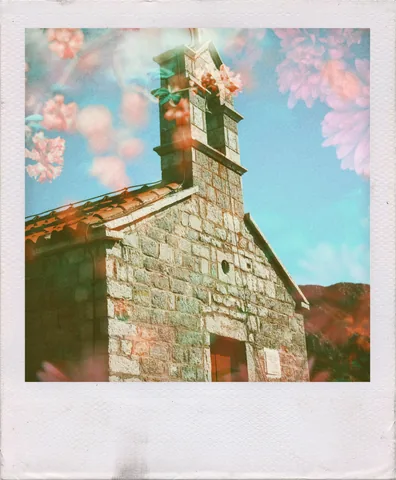 Stone Chapel In Bloom